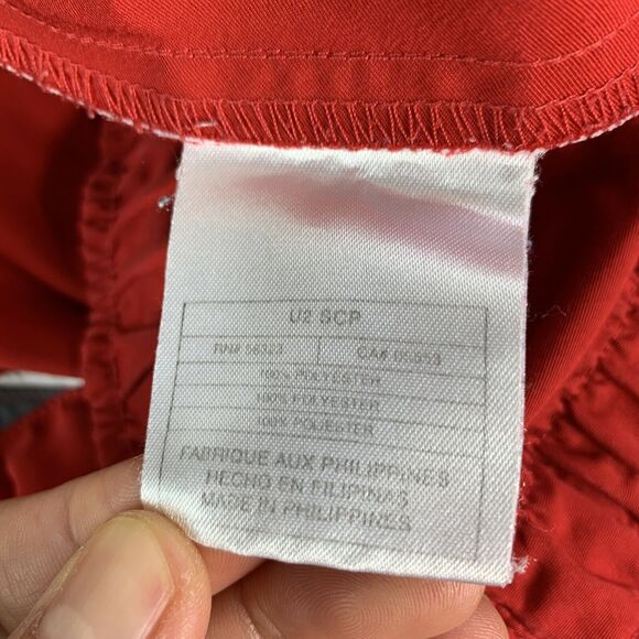 Nike Mens Red Basketball Shorts Size Large W32 Drawstring Athletic Elastic Waist - Picture 8 of 9